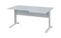 ORK 28 - 166 stůl kancelářský, rohový, pravý, kovová podnož bílá, deska 25 mm, široký 1600 mm, bílá