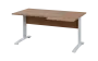 ORK 28 - 166 stůl kancelářský, rohový, pravý, kovová podnož bílá, deska 25 mm, široký 1600 mm, dub bardolino