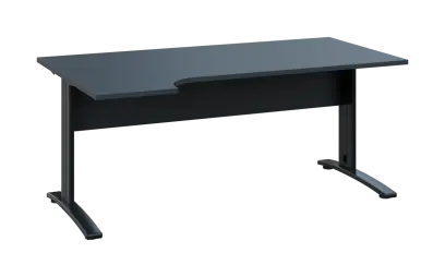 ORK 28 - 184 stůl kancelářský, rohový, levý, kovová podnož černá, deska 25 mm, široký 1800 mm, antra ORK 28 - 184 stůl kancelářský, rohový, levý, kovová podnož černá, deska 25 mm, široký 1800 mm, antracit