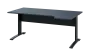 ORK 28 - 184 stůl kancelářský, rohový, pravý, kovová podnož černá, deska 25 mm, široký 1800 mm, antracit