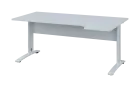 ORK 28 - 184 stůl kancelářský, rohový, pravý, kovová podnož bílá, deska 25 mm, široký 1800 mm, bílá