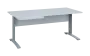 ORK 28 - 186 stůl kancelářský, rohový, levý, kovová podnož stříbrná, deska 25 mm, široký 1800 mm, bílá