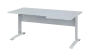 ORK 28 - 186 stůl kancelářský, rohový, pravý, kovová podnož bílá, deska 25 mm, široký 1800 mm, bílá