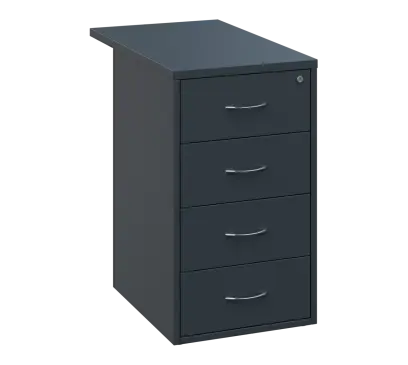 OKC - 8V kontejner přístavný, 4-zásuvkový, deska 25 mm, centrální zámek, antracit