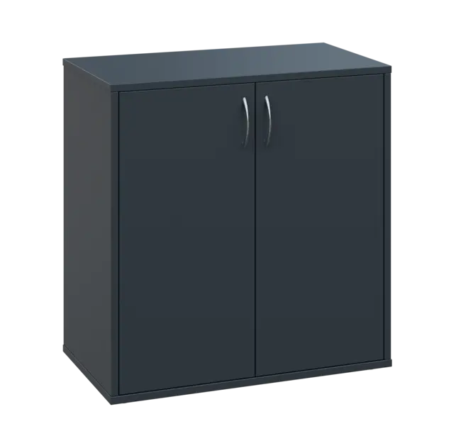 OV 2 - 8D kancelářská skříň, 2-dveřová, 750x800x400, antracit