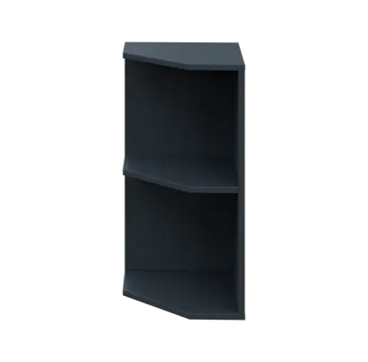 OZV 2 - 4 kancelářská skříň rohová, levá, 750x400x400, antracit