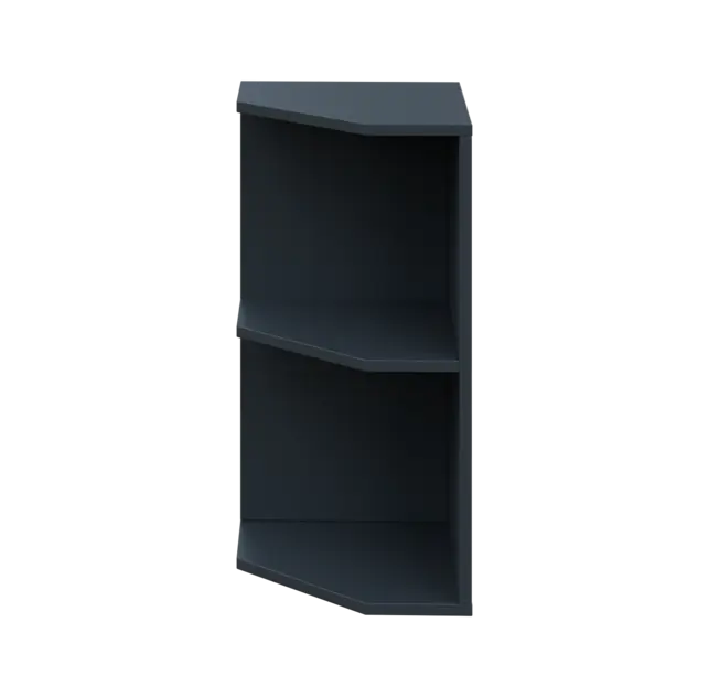 OZV 2 - 4 kancelářská skříň rohová, levá, 750x400x400, antracit