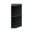 OZV 2 - 4 kancelářská skříň rohová, pravá, 750x400x400, antracit