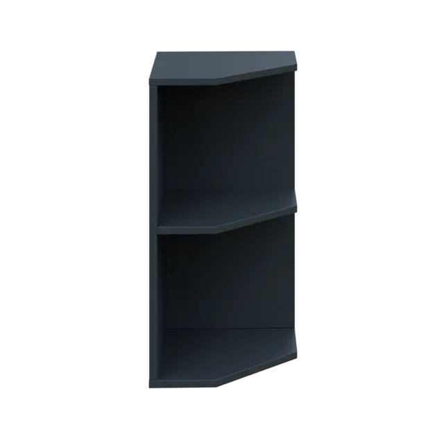 OZV 2 - 4 kancelářská skříň rohová, pravá, 750x400x400, antracit