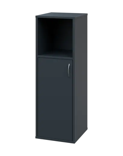 OV 3 - 4DN kancelářská skříň, 1-dveřová/nika, levá, 1100x400x400, antracit OV 3 - 4DN kancelářská skříň, 1-dveřová/nika, levá, 1100x400x400, antracit