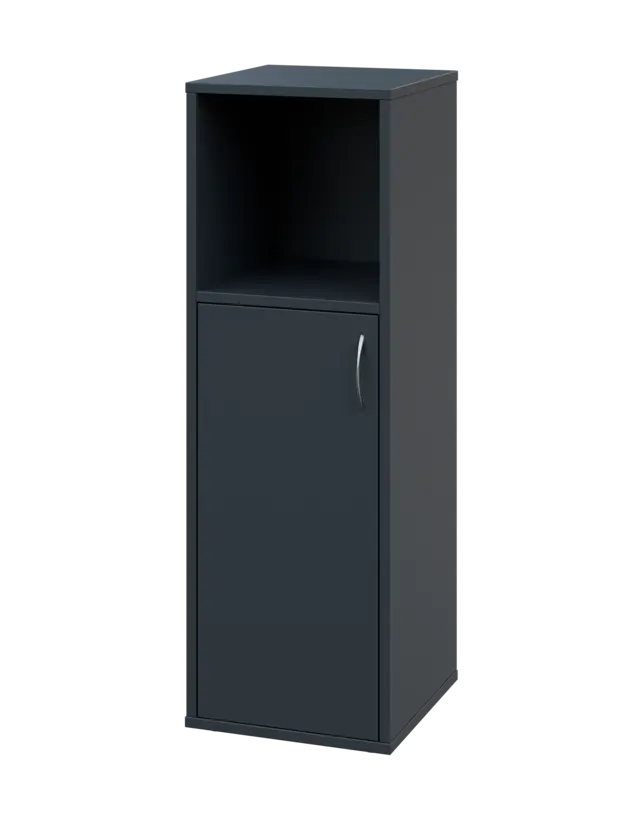 OV 3 - 4DN kancelářská skříň, 1-dveřová/nika, levá, 1100x400x400, antracit