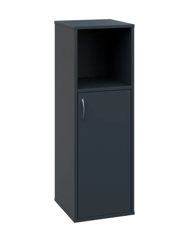 OV 3 - 4DN kancelářská skříň, 1-dveřová/nika, pravá, 1100x400x400, antracit