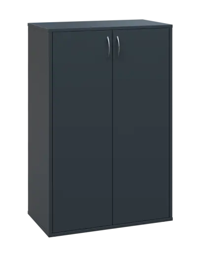 OV 3 - 8D kancelářská skříň, 2-dveřová, 1100x800x400, antracit