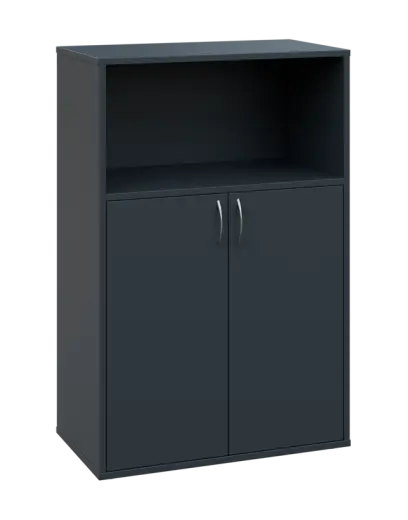 OV 3 - 8DN kancelářská skříň, 2-dveřová/nika, 1100x800x400, antracit