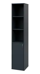 OV 5 - 4DN3 kancelářská skříň, 1-dveřová/nika, levá, 1800x400x400, antracit