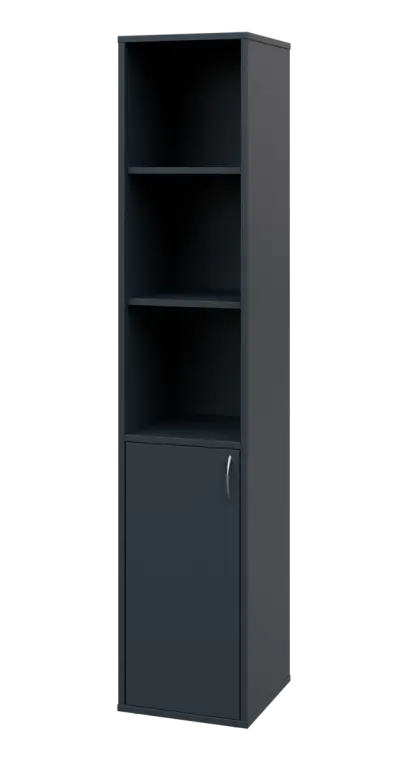 OV 5 - 4DN3 kancelářská skříň, 1-dveřová/nika, levá, 1800x400x400, antracit OV 5 - 4DN3 kancelářská skříň, 1-dveřová/nika, levá, 1800x400x400, antracit