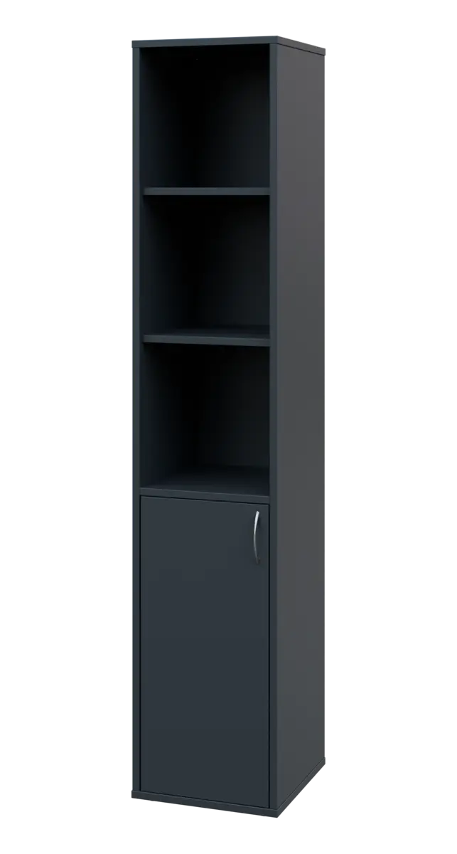 OV 5 - 4DN3 kancelářská skříň, 1-dveřová/nika, levá, 1800x400x400, antracit