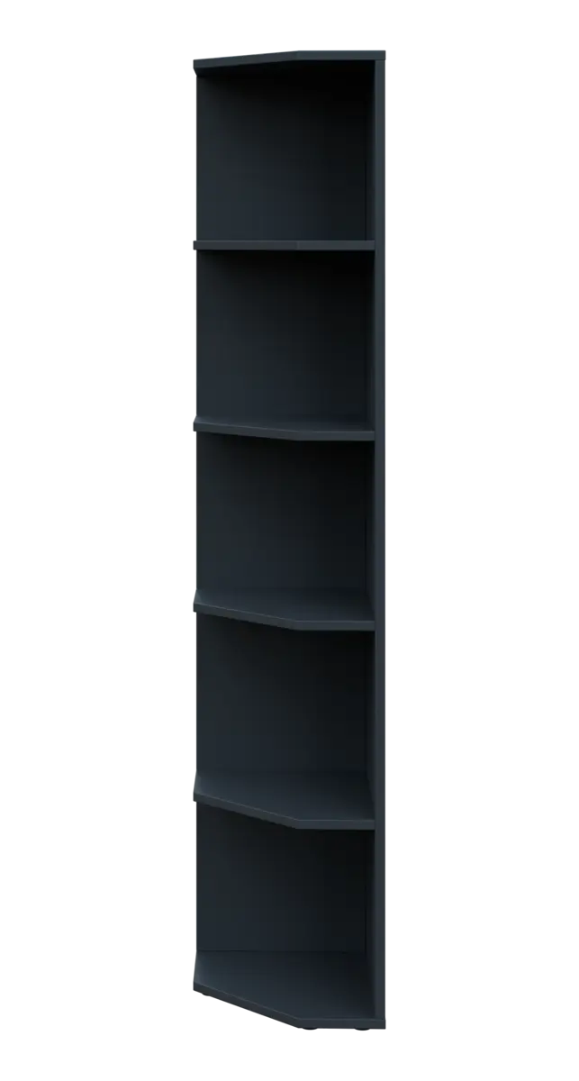 OZV 5 - 4 kancelářská skříň rohová, levá, 1800x400x400, antracit