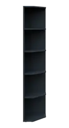 OZV 5 - 4 kancelářská skříň rohová, pravá, 1800x400x400, antracit