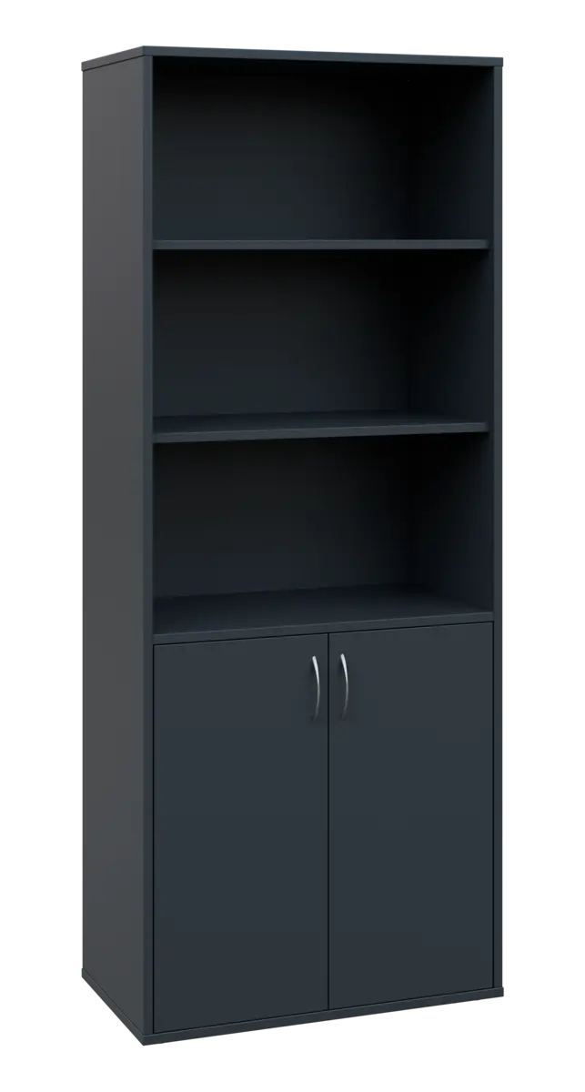 OV 5 - 8DN3 kancelářská skříň, 2-dveřová/nika, 1800x800x400, antracit