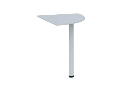 TS 6 - 8 deska spojovací, kovová podnož bílá, síla desky 18 mm, široká 800 mm, bílá