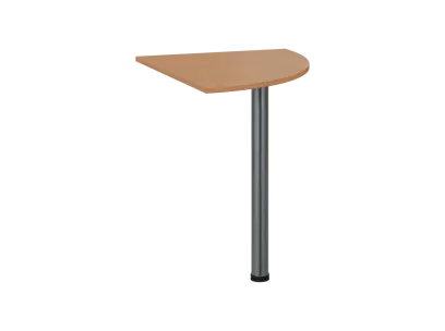 TS 6 - 8 deska spojovací, kovová podnož chrom, síla desky 18 mm, široká 800 mm, buk royal