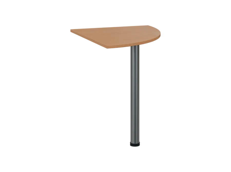 TS 6 - 8 deska spojovací, kovová podnož chrom, síla desky 18 mm, široká 800 mm, buk royal