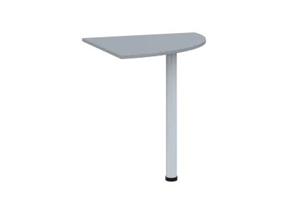 TS 7 - 7 deska spojovací, kovová podnož bílá, síla desky 18 mm, široká 700 mm, šedá