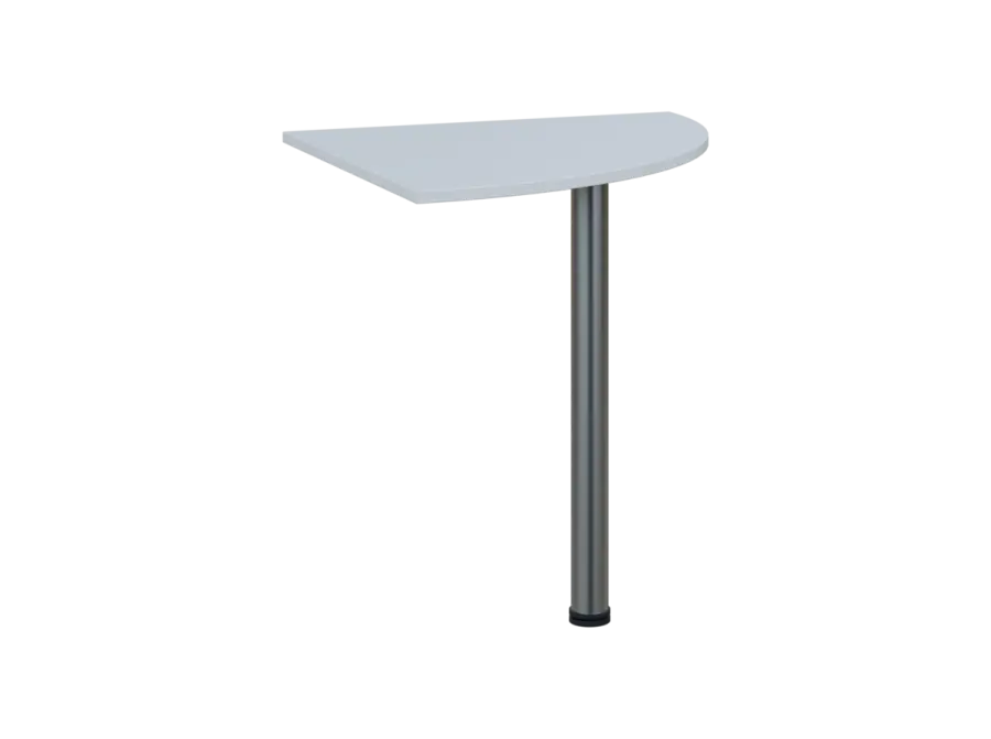 TS 7 - 7 deska spojovací, kovová podnož chrom, síla desky 18 mm, široká 700 mm, bílá