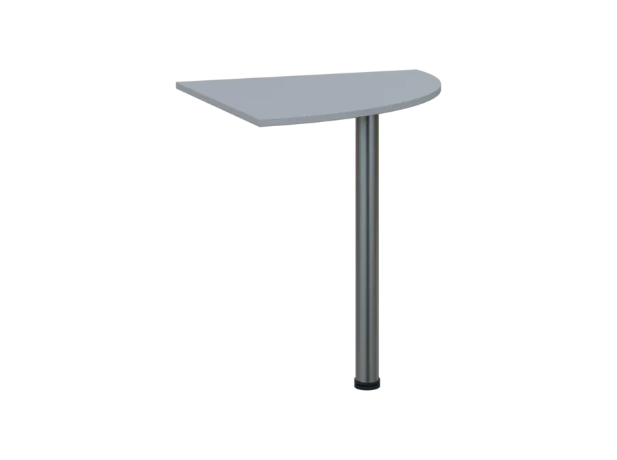 TS 7 - 7 deska spojovací, kovová podnož chrom, síla desky 18 mm, široká 700 mm, šedá