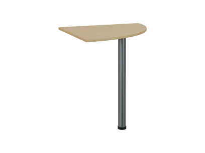 TS 7 - 7 deska spojovací, kovová podnož chrom, síla desky 18 mm, široká 700 mm, javor horský