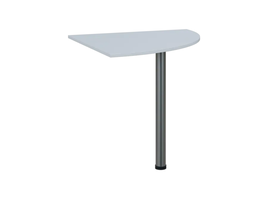 TS 8 - 8 deska spojovací, kovová podnož chrom, síla desky 18 mm, široká 800 mm, bílá