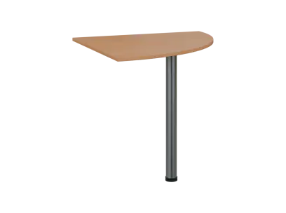 TS 8 - 8 deska spojovací, kovová podnož chrom, síla desky 18 mm, široká 800 mm, buk royal