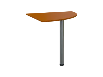 TS 8 - 8 deska spojovací, kovová podnož chrom, síla desky 18 mm, široká 800 mm, třešeň šumavská