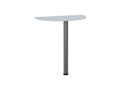 TJD - 70 přístavba jednací, kovová podnož chrom, síla desky 18 mm, široká 700 mm, bílá