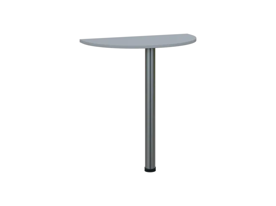 TJD - 70 přístavba jednací, kovová podnož chrom, síla desky 18 mm, široká 700 mm, šedá