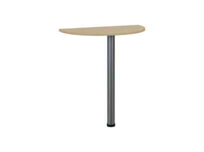 TJD - 70 přístavba jednací, kovová podnož chrom, síla desky 18 mm, široká 700 mm, javor horský