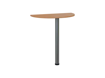 TJD - 70 přístavba jednací, kovová podnož chrom, síla desky 18 mm, široká 700 mm, buk royal