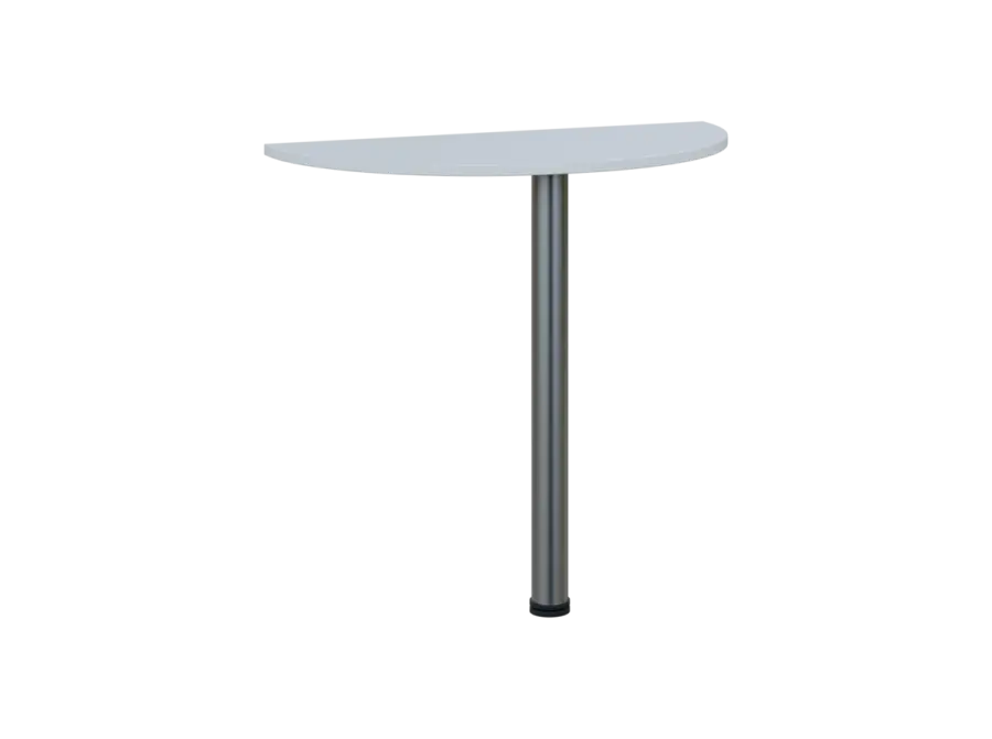 TJD - 80 přístavba jednací, kovová podnož chrom, síla desky 18 mm, široká 800 mm, bílá