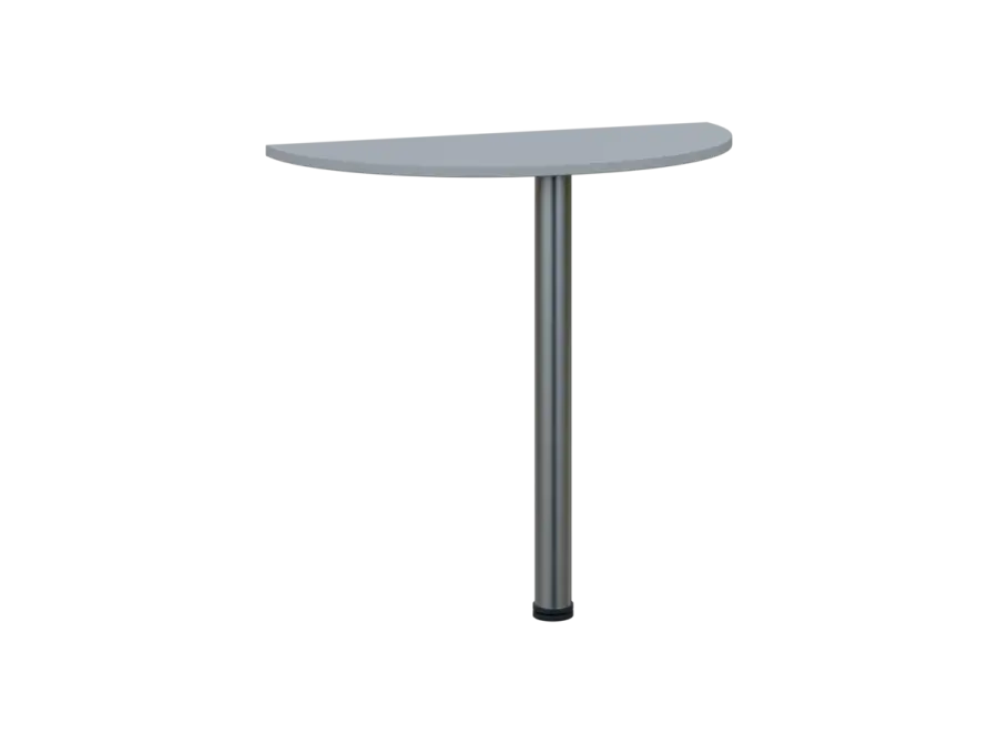 TJD - 80 přístavba jednací, kovová podnož chrom, síla desky 18 mm, široká 800 mm, šedá