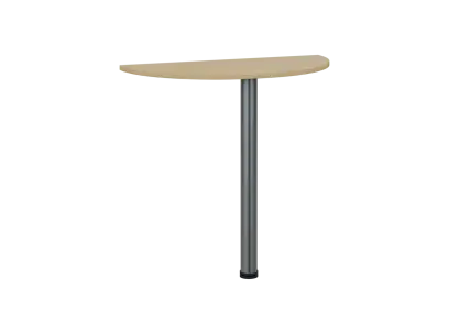 TJD - 80 přístavba jednací, kovová podnož chrom, síla desky 18 mm, široká 800 mm, javor horský