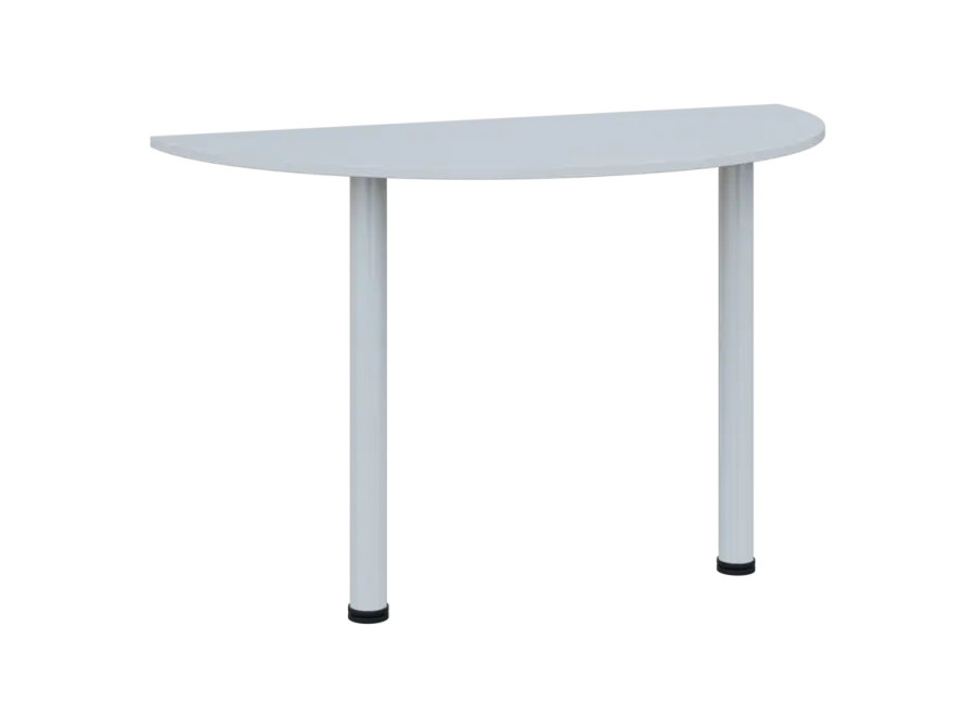 TJC - 120 přístavba jednací, kovová podnož bílá, síla desky 18 mm, široká 1200 mm, bílá