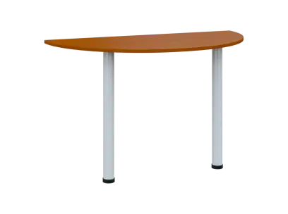 TJC - 120 přístavba jednací, kovová podnož bílá, síla desky 18 mm, široká 1200 mm, třešeň šumavská