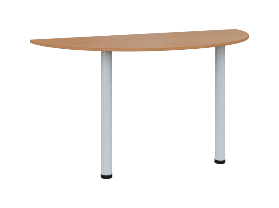 TJC - 140 přístavba jednací, kovová podnož bílá, síla desky 18 mm, široká 1400 mm, buk royal