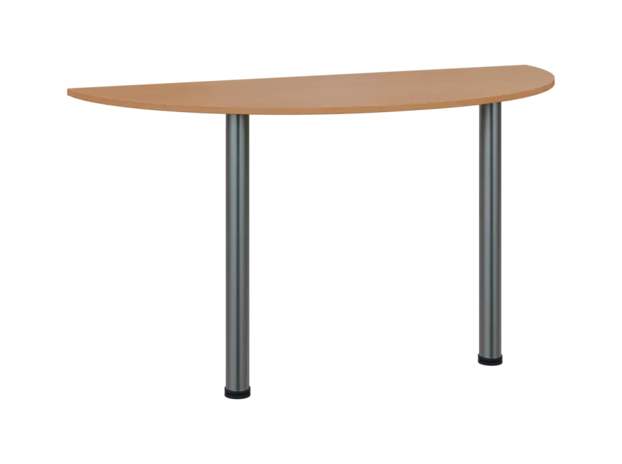 TJC - 140 přístavba jednací, kovová podnož chrom, síla desky 18 mm, široká 1400 mm, buk royal