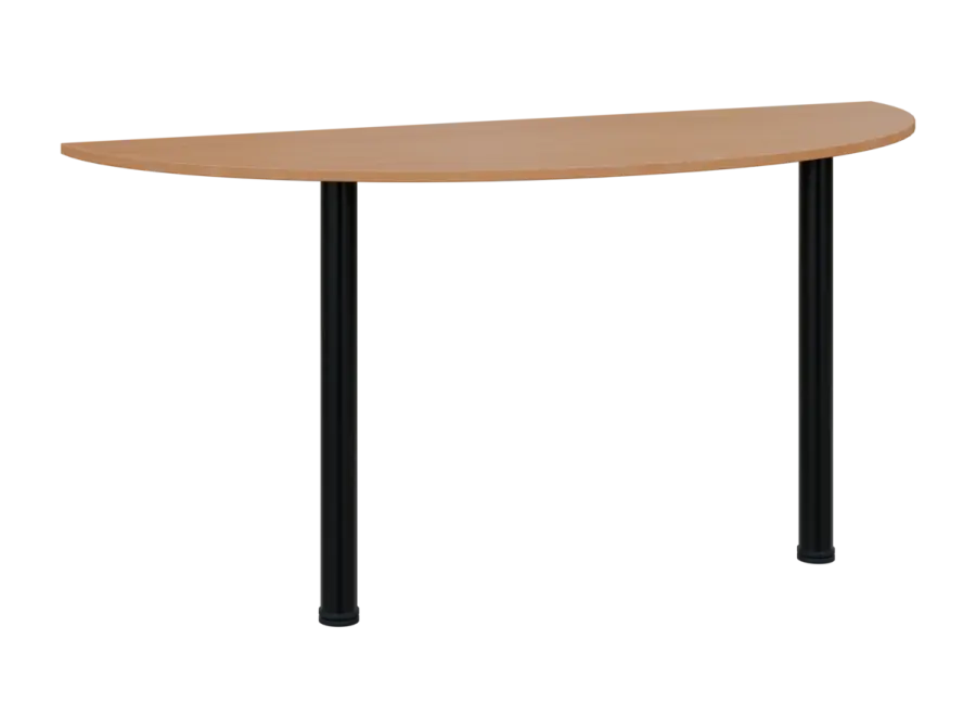 TJC - 160 přístavba jednací, kovová podnož černá, síla desky 18 mm, široká 1600 mm, buk royal