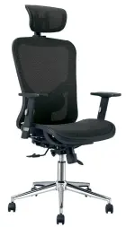 DELPHI N, židle kancelářská, černá