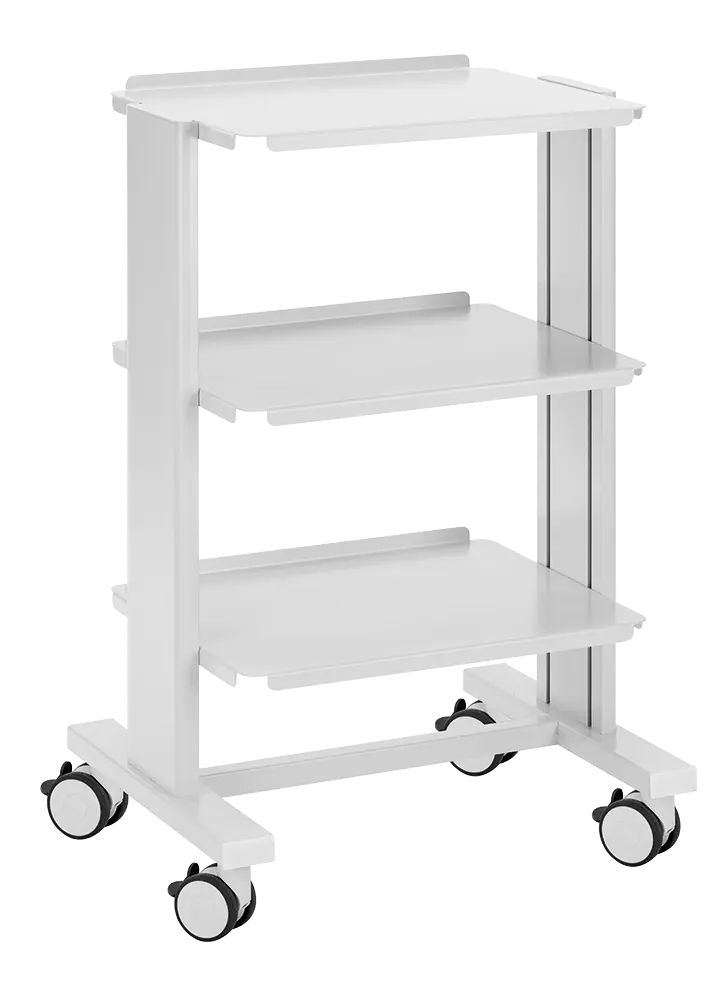 VPI - 503, výškově stavitelný přístrojový vozík, bílý