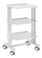 VPI - 703, výškově stavitelný přístrojový vozík, bílý
