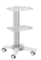 VPI - 12, výškově stavitelný přístrojový vozík, bílý